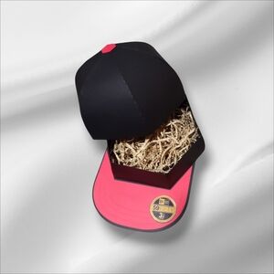 Black and Red Cap Box Empty Handmade